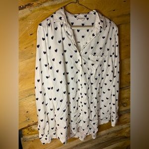 Beach Lunch Lounge button down top size medium